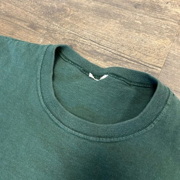 Vintage Esprit Spellout  Tshirt‎ Single Stich NO SIZE TAG Green - Picture 3 of 7